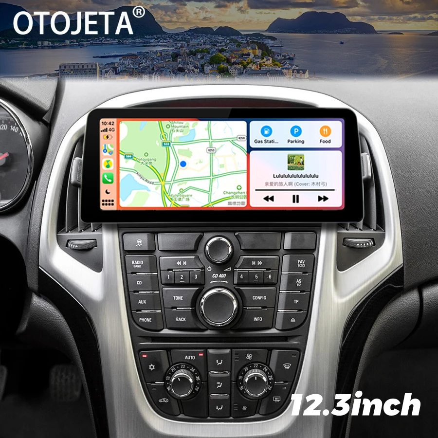 12,3-дюймовый Экран Радио Android Автомобильный Видеоплеер 2Din Стерео Для Buick Excelle Для Opel Astra J 2009-2017 GPS Мультимедиа Carplay