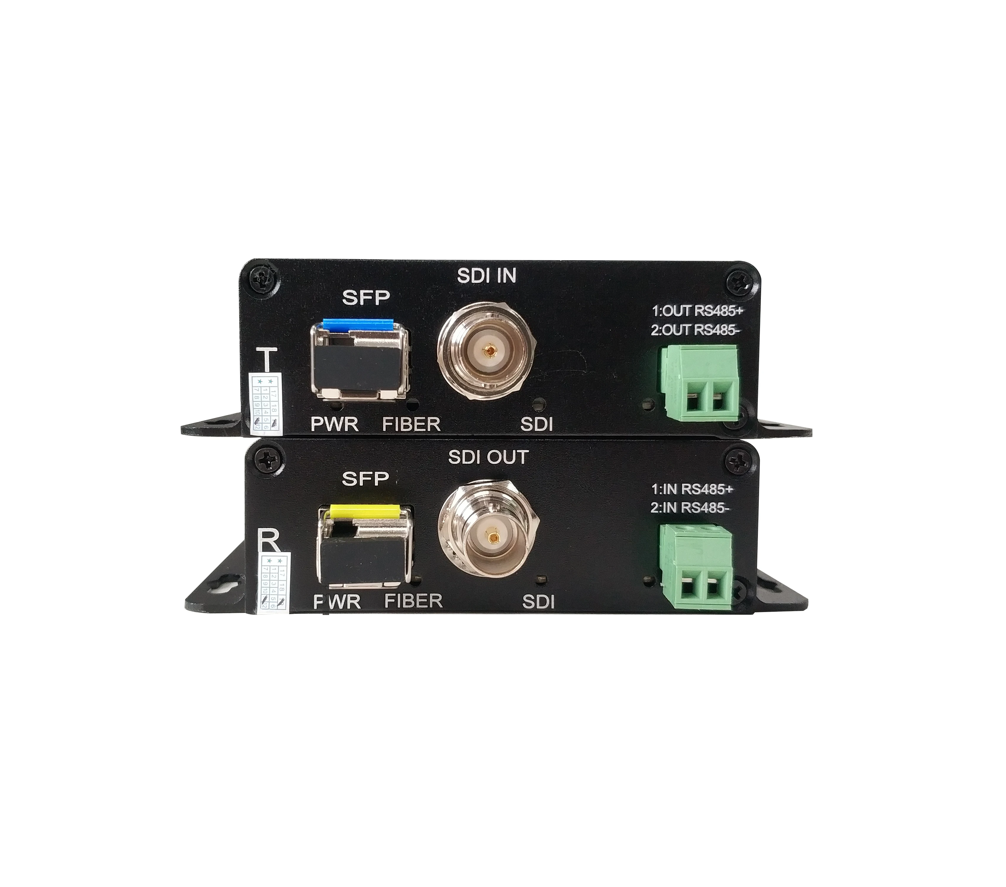 Симплексное LC-оптоволокно и один SFP-порт для передачи видео SD-SDI/HD-SDI/3G-SDI по оптоволокну