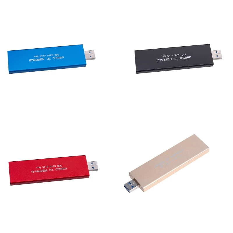 Портативный Жесткий Диск DC 5V M.2 SSD к USB 3.0 ASM1153e 5 Гбит/с Корпус SSD Металлический Корпус жесткого диска Совместим с Windows2000/XP