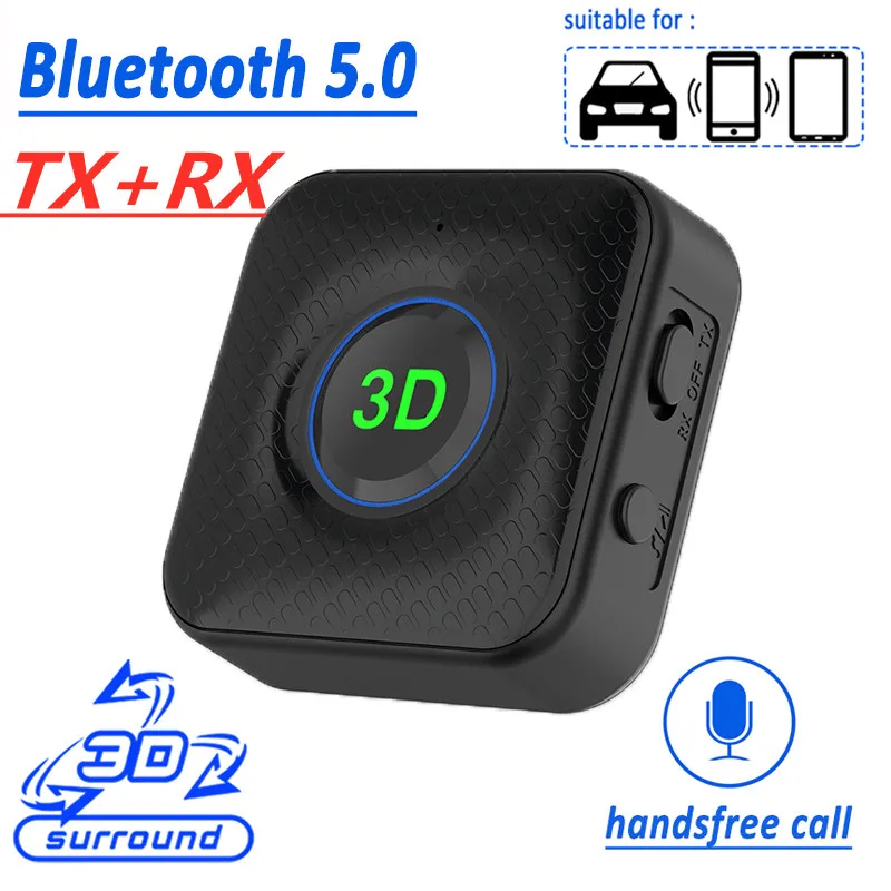 2-в-1 Bluetooth Адаптер Передатчик Приемник Bluetooth AUX 3D Стерео Беспроводной 3,5 мм Адаптер Ключ для телевизора ПК Автомобильный Аудио Динамик