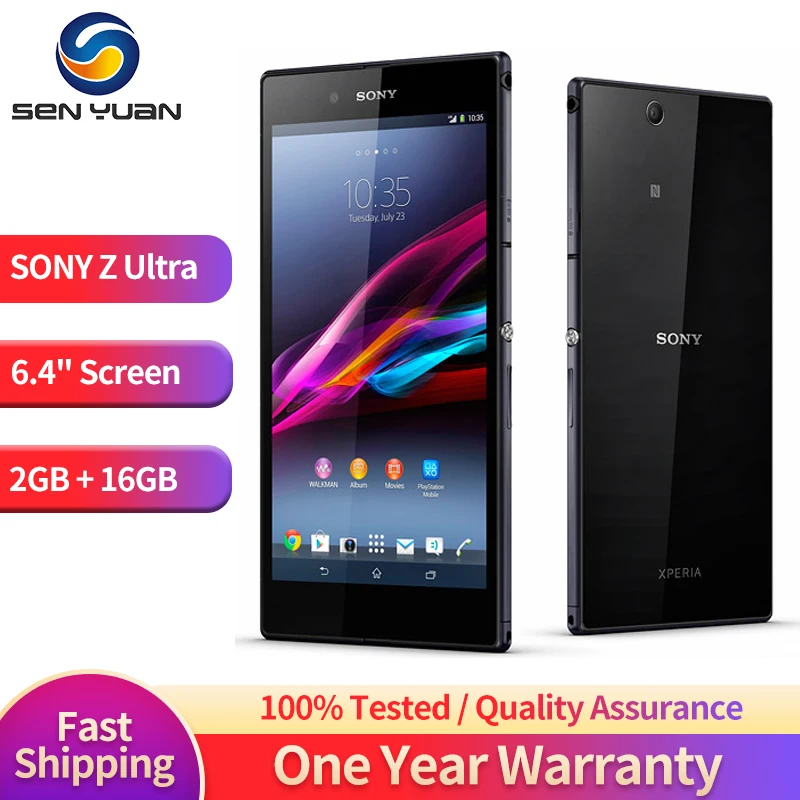 Оригинальный Sony Xperia Z Ultra C6833 C6802 4G Мобильный Телефон XL39h 6,4 