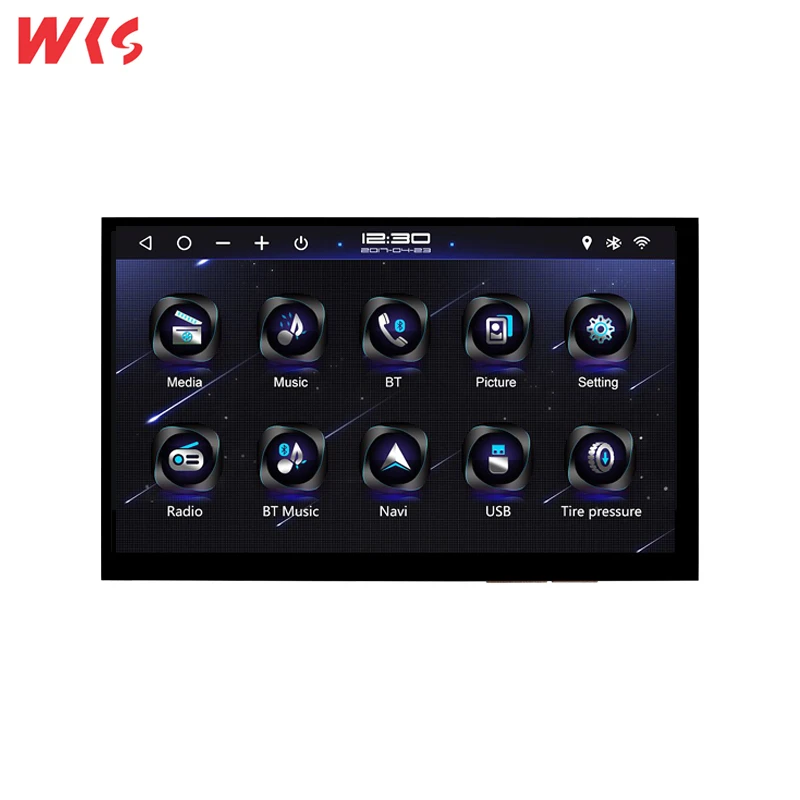 Самая низкая цена, 7-дюймовый 40-контактный модуль с параллельным интерфейсом RGB 1024x600 24 бит, модуль сенсорного дисплея TFT LCD