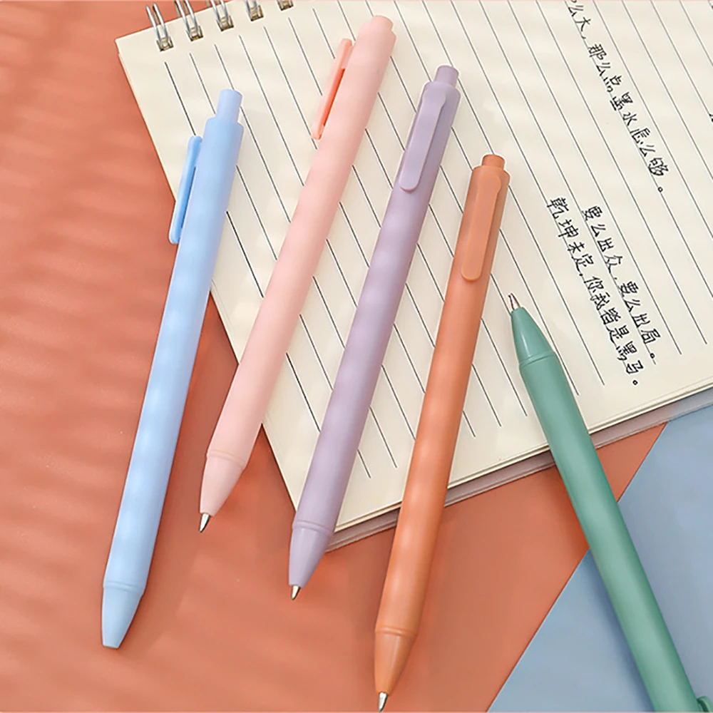 1 шт. Гелевые ручки с выдвижной подписью Macaron Morandi Colors 0,5 мм для письма, канцелярские принадлежности для учащихся, Школьные принадлежности, журнал