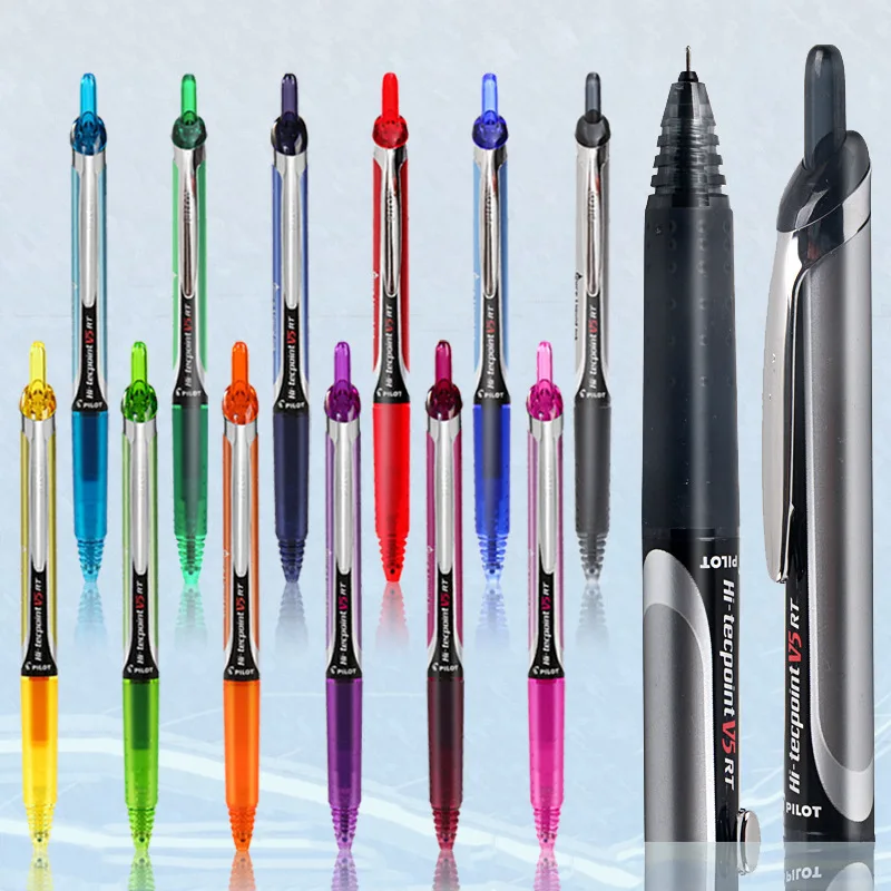 Цветная гелевая ручка Japan Pilot Hi-tecpoint Bxrt-V5 с выдвижными гелевыми чернилами, ручки для написания вывесок, Офисные школьные канцелярские принадлежности