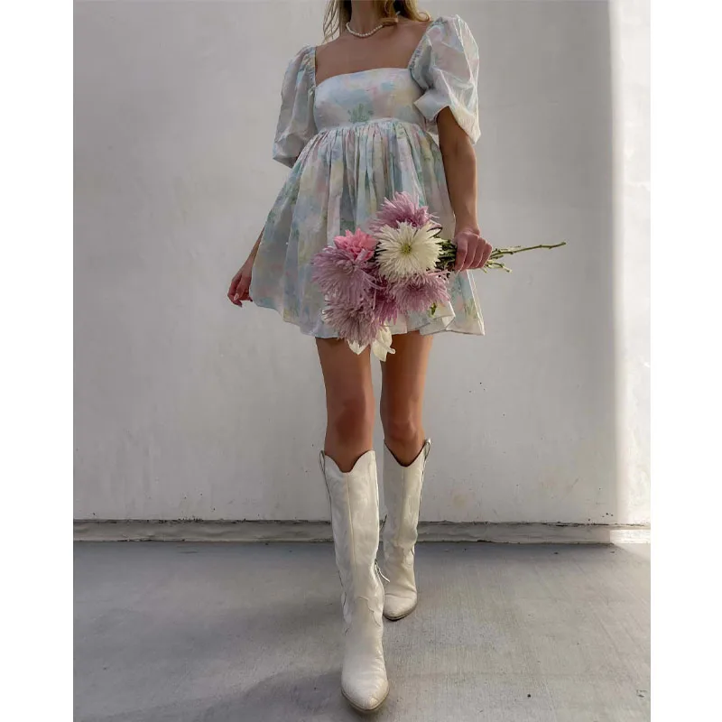 2023 весенне-летнее однотонное платье-пачка с юбкой-пачкой для клубной вечеринки, розовое платье Vestidos, модное универсальное платье с цветочным рисунком, уменьшающее возраст