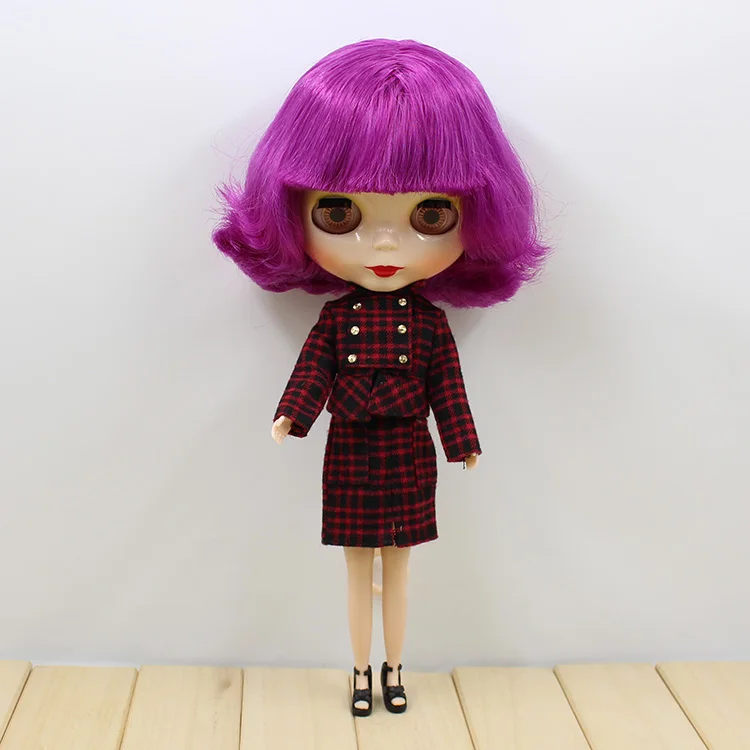 Стоимость бесплатной доставки Кукла ню Блит, фабричная кукла с фиолетовыми волосами, подходит для девочек