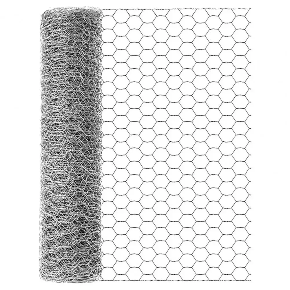1 рулон прочной проволочной сетки широкого применения, антикоррозийная проволочная сетка шестиугольной формы для защиты цветов