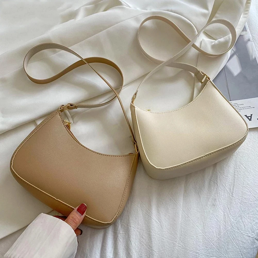 2023 Новые Женские модные сумки, ретро однотонная сумка из искусственной кожи, Повседневная Женская сумка-бродяга