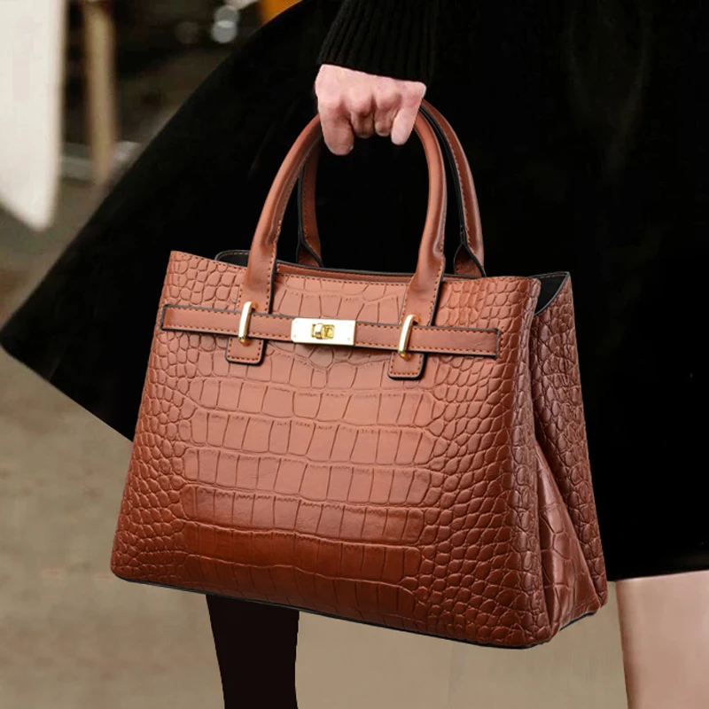3-слойная женская сумка на одно плечо 2023, дизайнерская сумка из мягкой кожи, брендовая сумка-тоут, повседневные женские сумки большой емкости, Основная