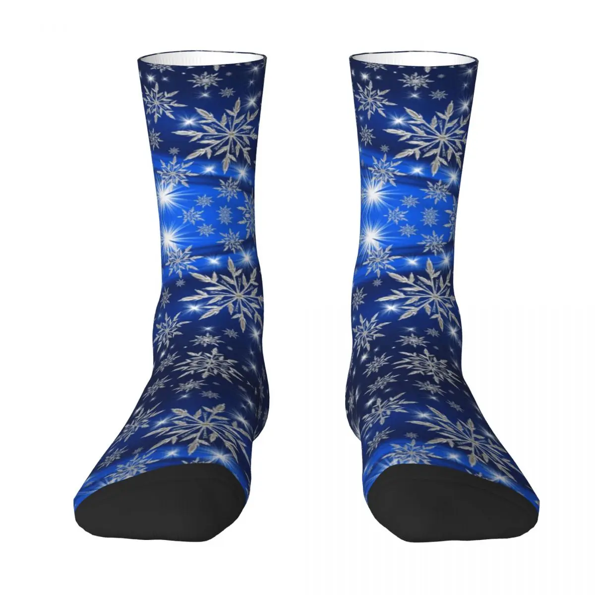 Чулок Snowflakes R92 с забавным рисунком, лучшая покупка, Саркастический набор эластичных носков контрастного цвета.