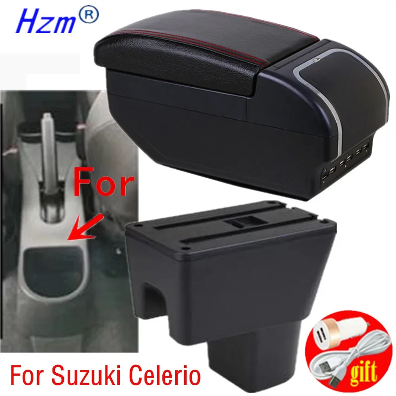 Коробка для подлокотников Suzuki Celerio Автомобильный Центральный контейнер для хранения из искусственной кожи