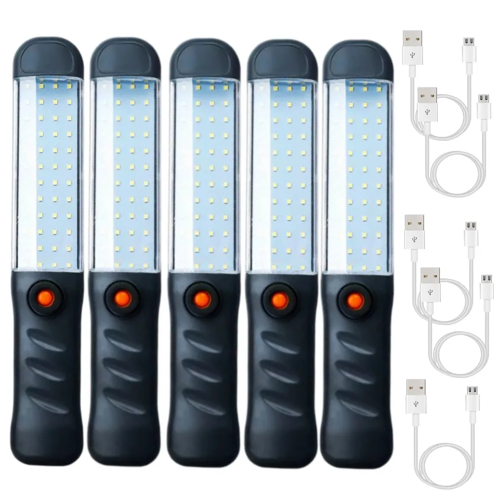 Портативный Светодиодный рабочий светильник, USB Перезаряжаемый Магнитный Наружный светодиодный фонарь для кемпинга, лампа освещения, Мощные аварийные светодиодные фонари
