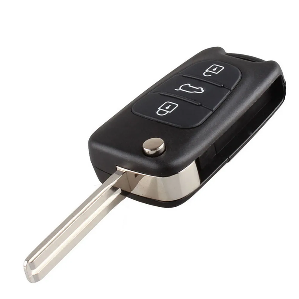 Замена Чехла Для Ключей-Брелоков Flip Remote Car Key Shell Case с Неразрезанным Лезвием Внешняя Крышка Ключа Автомобиля для Kia K2 K5 HYUNDAI Автомобиль KIA