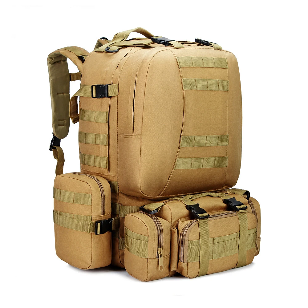 Съемная дорожная сумка для женщин и мужчин, Водонепроницаемый Тактический военный рюкзак большой емкости, Походные рюкзаки для скалолазания и кемпинга