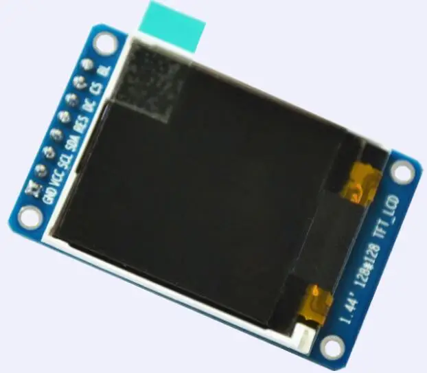 1,44-дюймовый TFT LCD ST7735 контроллер SPI Последовательный порт дисплейный модуль 128 * 128 8pin 65K цвет