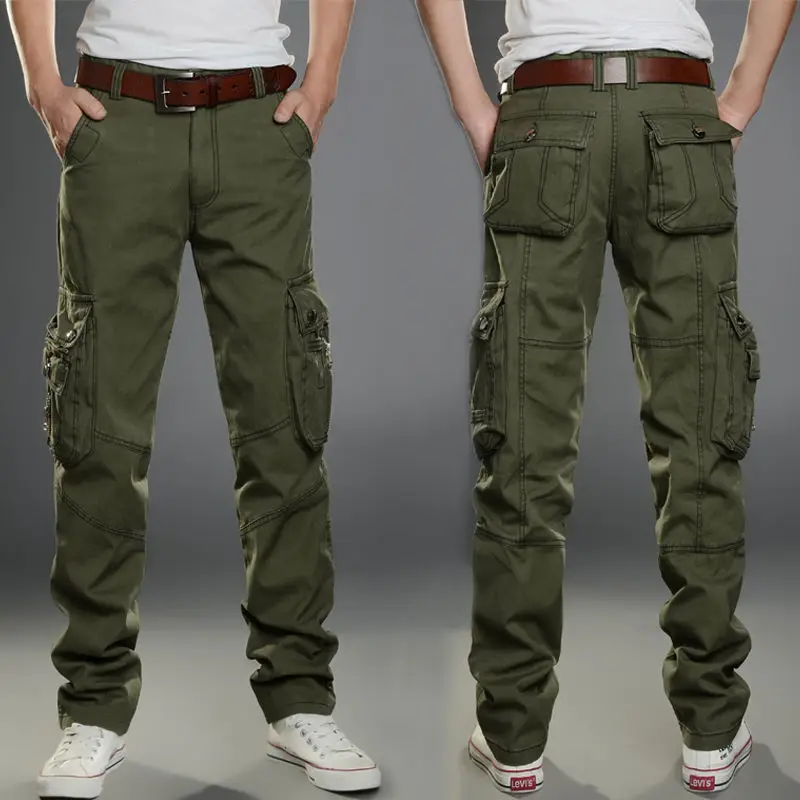 Мужские повседневные брюки с несколькими карманами, военные тактические джоггеры для бега, брюки-карго, походная толстовка для треккинга, мужская нижняя часть в стиле хип-хоп