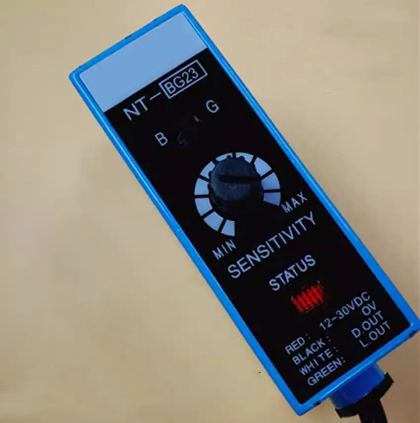 Датчик цветового кода NT-BG23 (синий и зеленый) Гарантия качества датчика фотоэлектрического переключателя машины для изготовления сумок