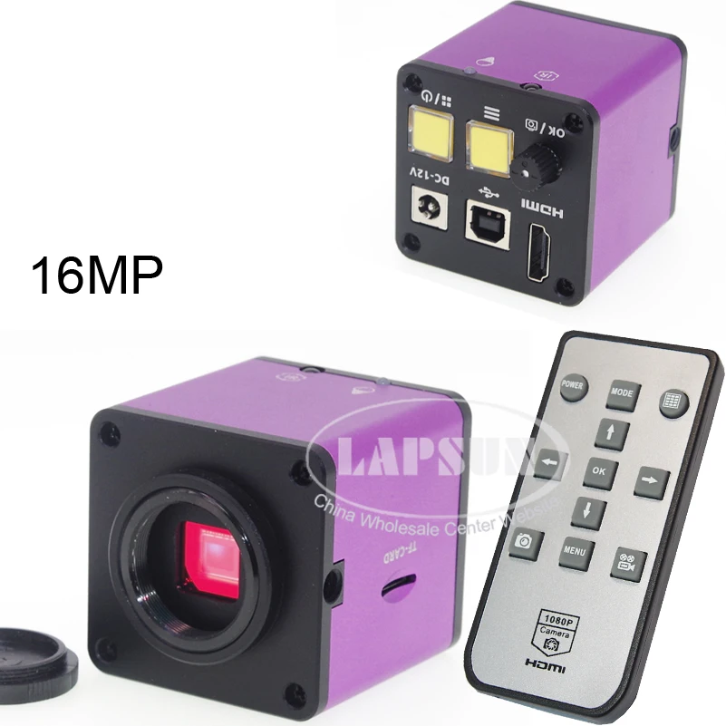Lapsun 2019 Новейшая 16.0MP HD Промышленная Лабораторная Микроскопическая Камера 1080P при 30 кадрах в секунду HDMI HDMI/USB Выход TF Карта Видеомагнитофон