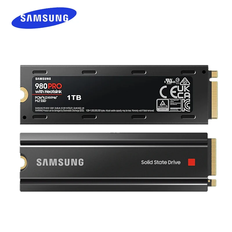 SAMSUNG M.2 SSD M2 1 ТБ 2 ТБ PCIe Gen 4,0x4 NVMe 1.3 c HDD Жесткий Диск Твердотельный 980 Pro С Жилетом Охлаждающая Прокладка Для Ноутбука