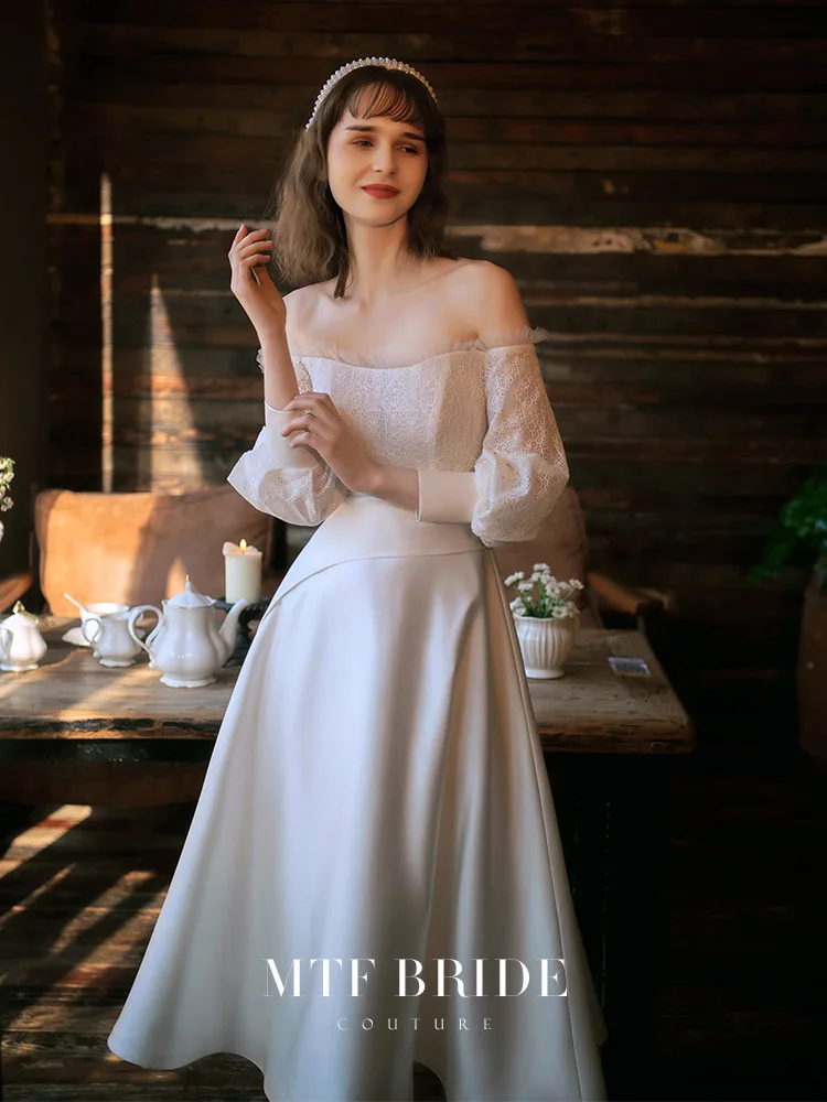 Легкое Свадебное Летнее Французское Белое Платье Невесты