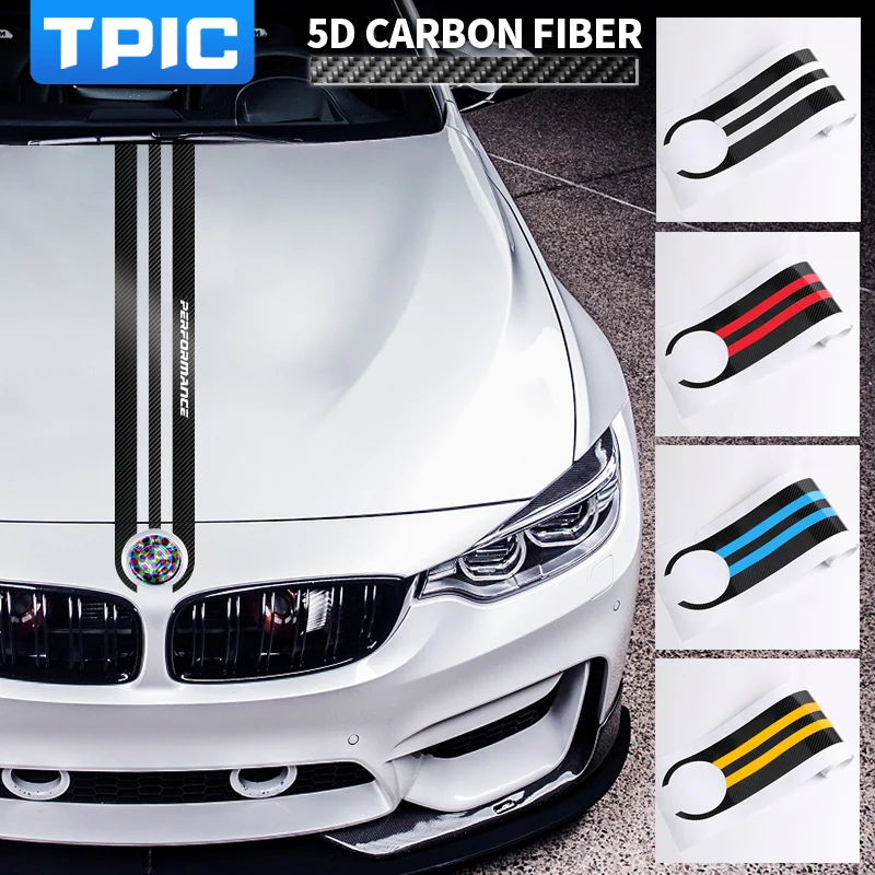 TPIC Для BMW F20 E90 F10 E91 E60 F30 F32 E70 E46 F15 F07 E39 X3 X4 X5 M Performance Наклейка На Капот Автомобиля Из Углеродного Волокна Аксессуары