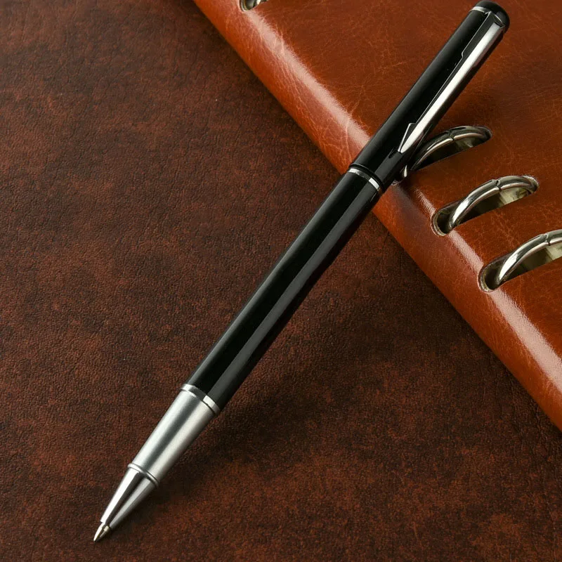 Деловая рекламная ручка с гелевыми чернилами 0,5 мм Металлическая ручка Гелевая ручка в классическом стиле Рекламная Офисная Подарочная ручка с логотипом