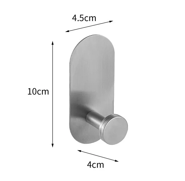 Одинарный крючок Formwell, нержавеющая сталь, самоклеящийся для ванной, кухни, гостиной, спальни, Крючок для одежды, крючок для полотенец
