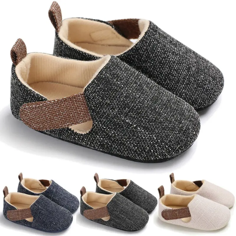 Осенне-зимняя обувь для новорожденных и мальчиков в кроватку Кроссовки на мягкой подошве 0-18 месяцев