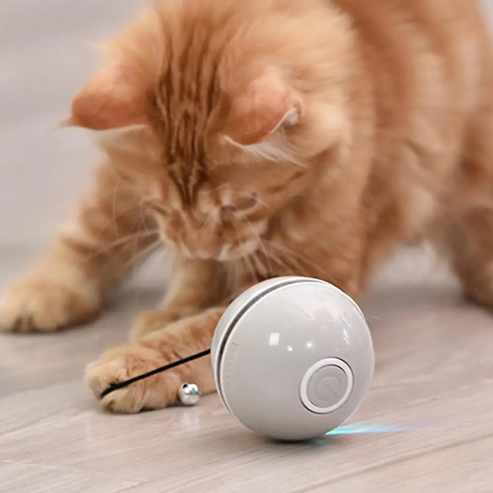 Игрушка-мяч для кошек, интересная красочная пластиковая игрушка с подсветкой, автоматическое выключение, интерактивный мяч для кошек для дома