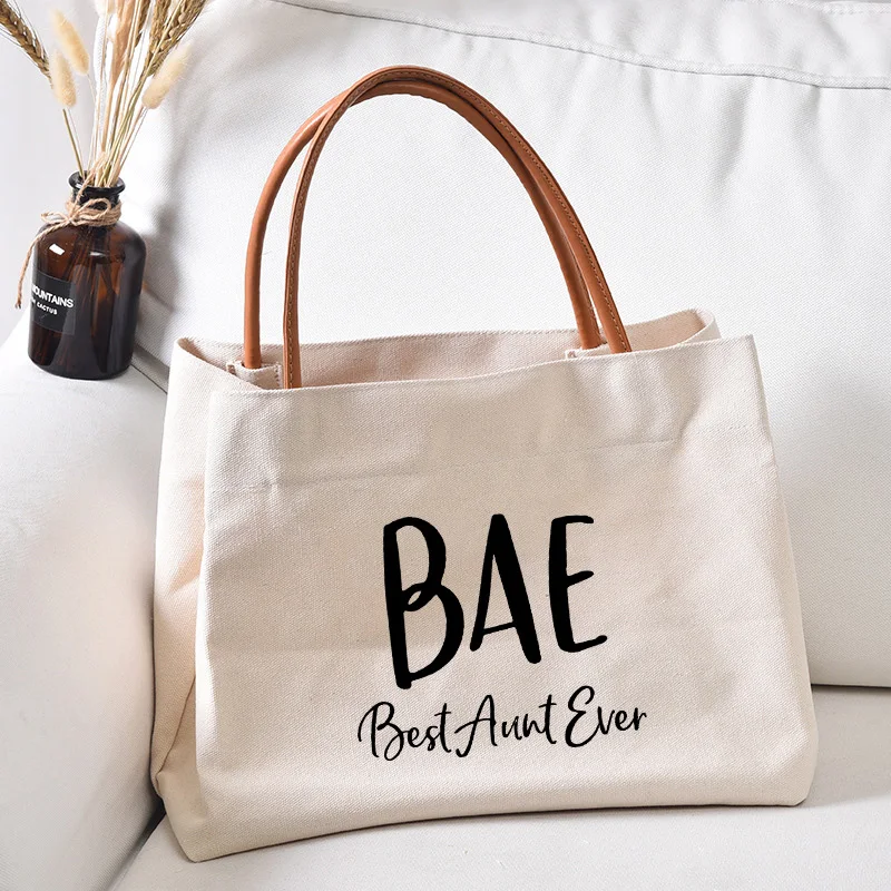 Лучшая тетя, когда-либо напечатанная сумка-тоут, Рабочая сумка, подарок, женская модная холщовая пляжная сумка, сумочка