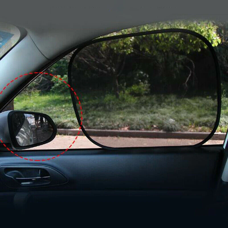 Наслаждайтесь комфортной ездой с 2шт солнцезащитными козырьками - Шторками на боковых окнах автомобиля для летней защиты от солнца
