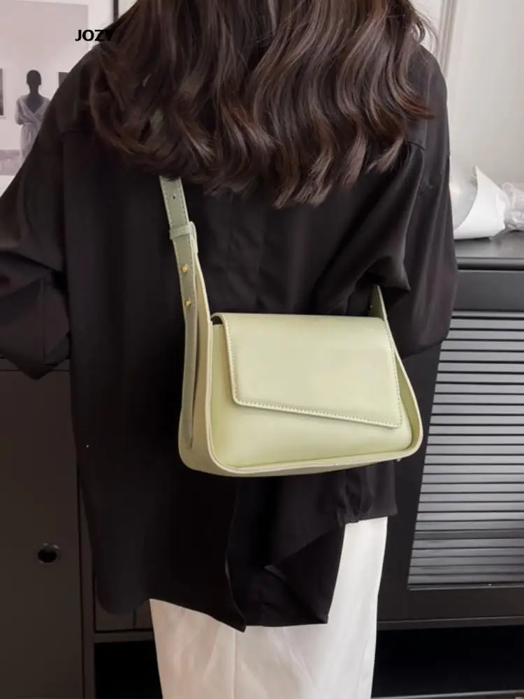 Модная однотонная сумка через плечо, Высококачественная Роскошная Дизайнерская новинка 2023 года, Повседневные Универсальные Летние сумки в простом стиле