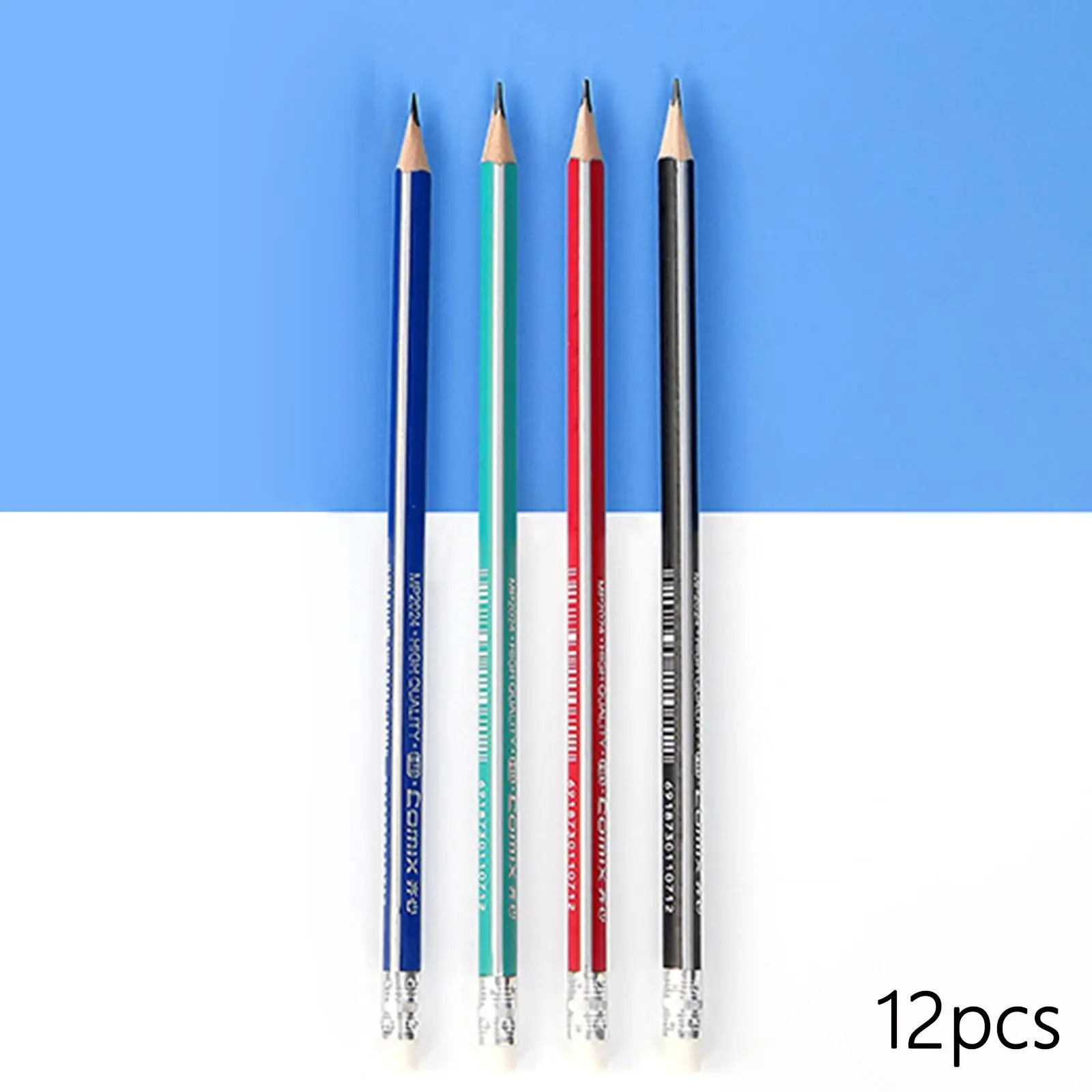 12x деревянных карандашей повышенной твердости с ластиком для канцелярских принадлежностей Craft
