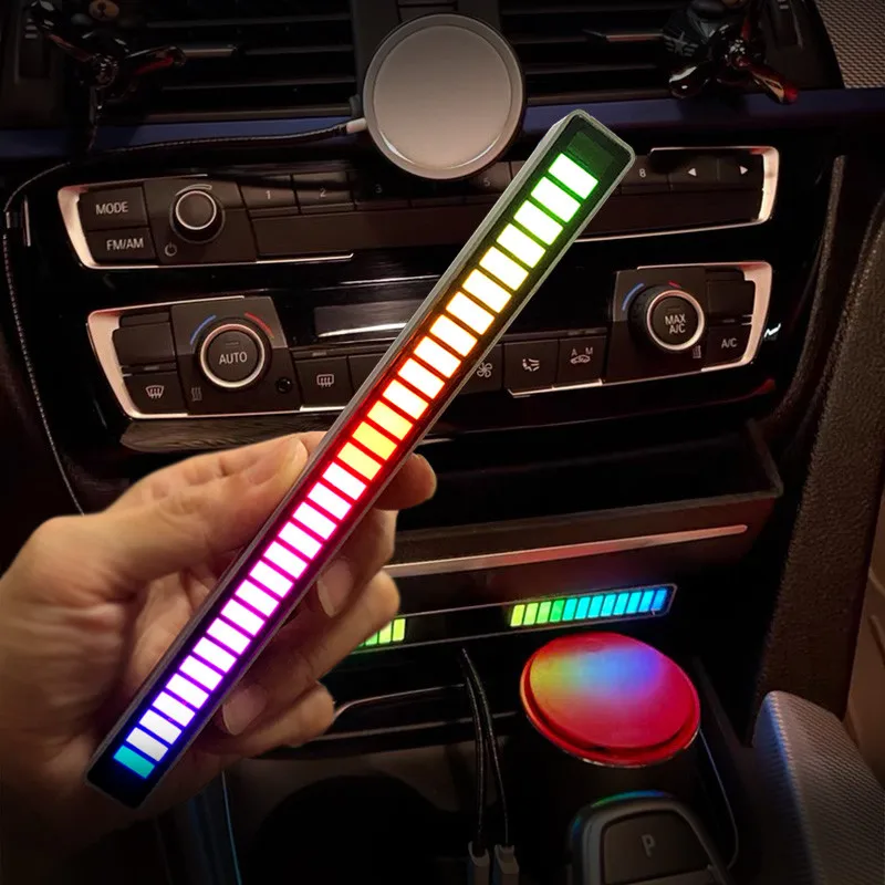 2023 ГОРЯЧАЯ Автомобильная RGB Светодиодная Лента Светомузыкальная Звуковая Контрольная Лампа Для Audi A4 B5 B6 B8 A6 C5 C6 A3 A5 Q3 Q5 Q7 BMW E46 E39 E90 E36 E60