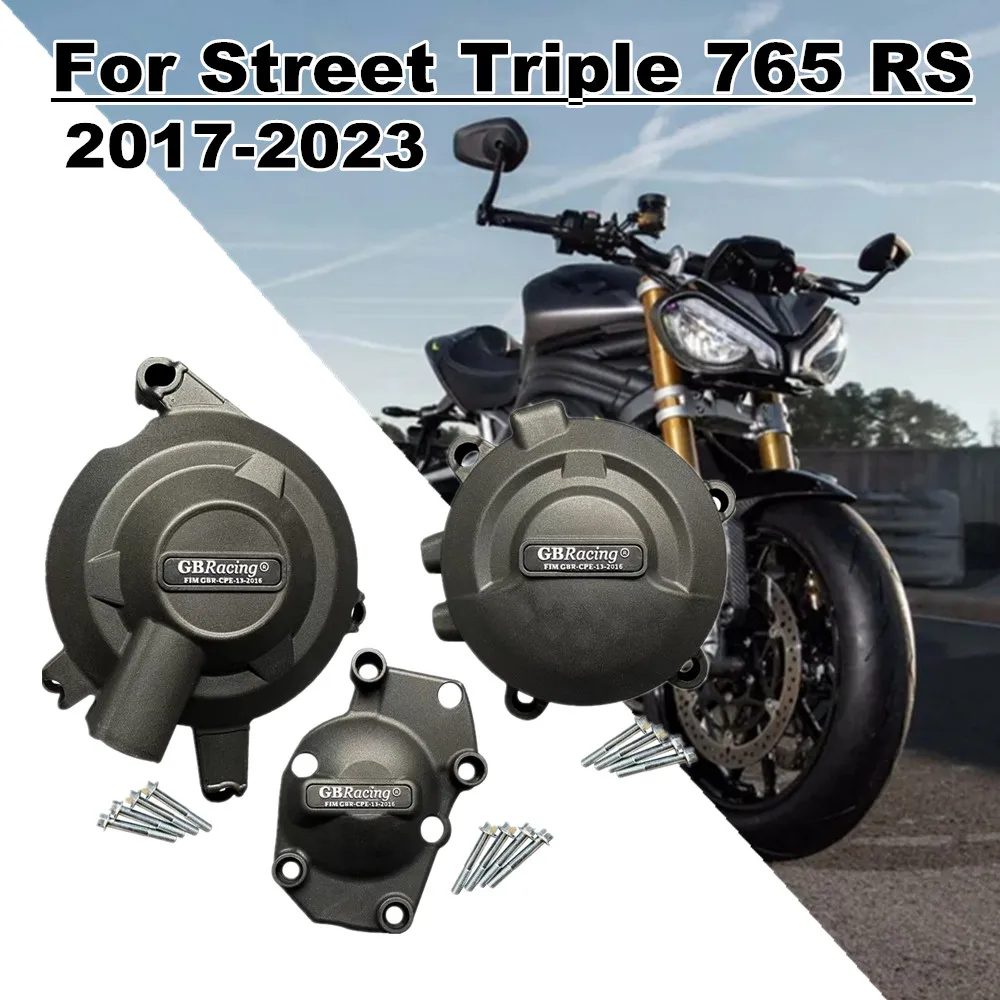 Протектор капота мотоцикла крышка двигателя Для Street Triple 765 RS Triple 765rs Triple 765 S Street Triple 765 R 2017-2023