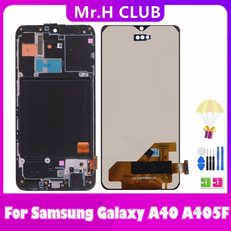 Протестировано для Samsung Galaxy A40 2019 A405 SM-A405FN/DS A405F/DS A405FM/DS Incell ЖК-дисплей с сенсорным экраном и Цифровым Преобразователем в сборе
