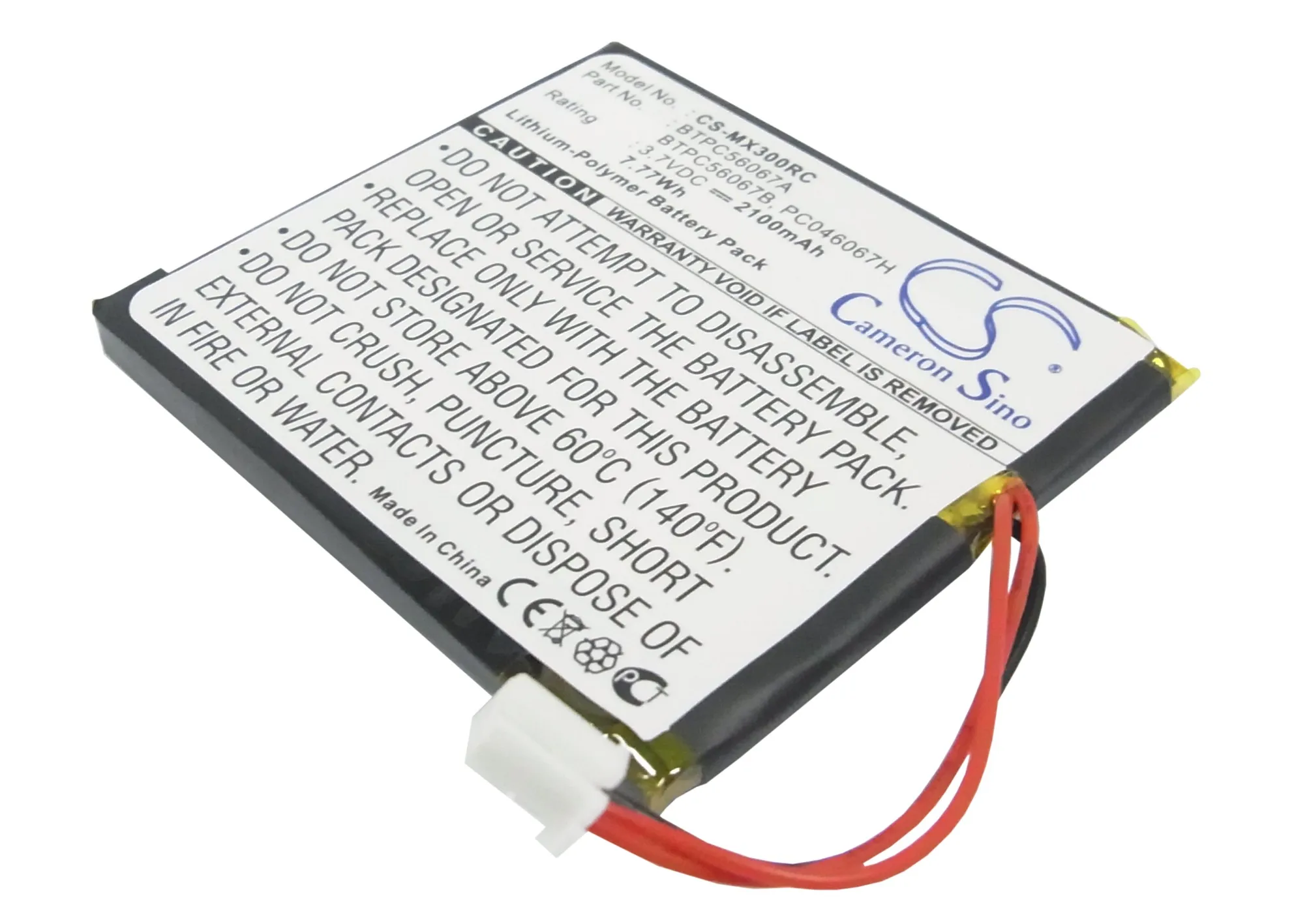 Сменный аккумулятор для Crestron MT-1000C-DS, STX-1700C, TPS-4L MT-1000C-BTP 3,7 В/мА