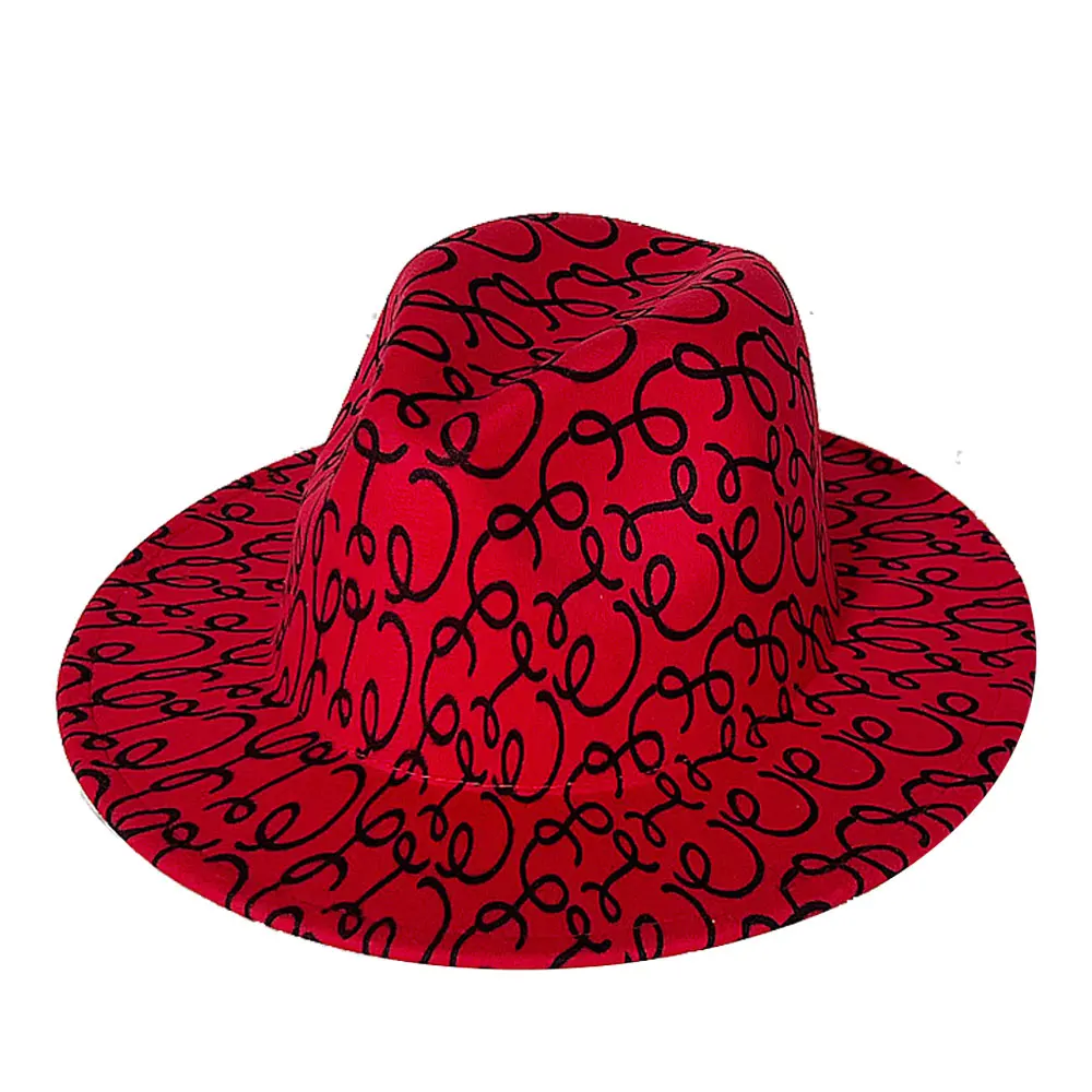 Весенне-летняя новая фетровая шляпа с граффити, окрашенная в галстук, 2023 двухцветная модная весенняя джазовая шляпа унисекс Fedora двухсторонняя кепкамужскня