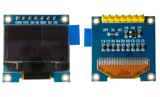 0,96 дюйма 7P Белый/Синий/Желто-синий OLED-модуль SSD1306 Драйвер IC 128*64 IIC Интерфейс