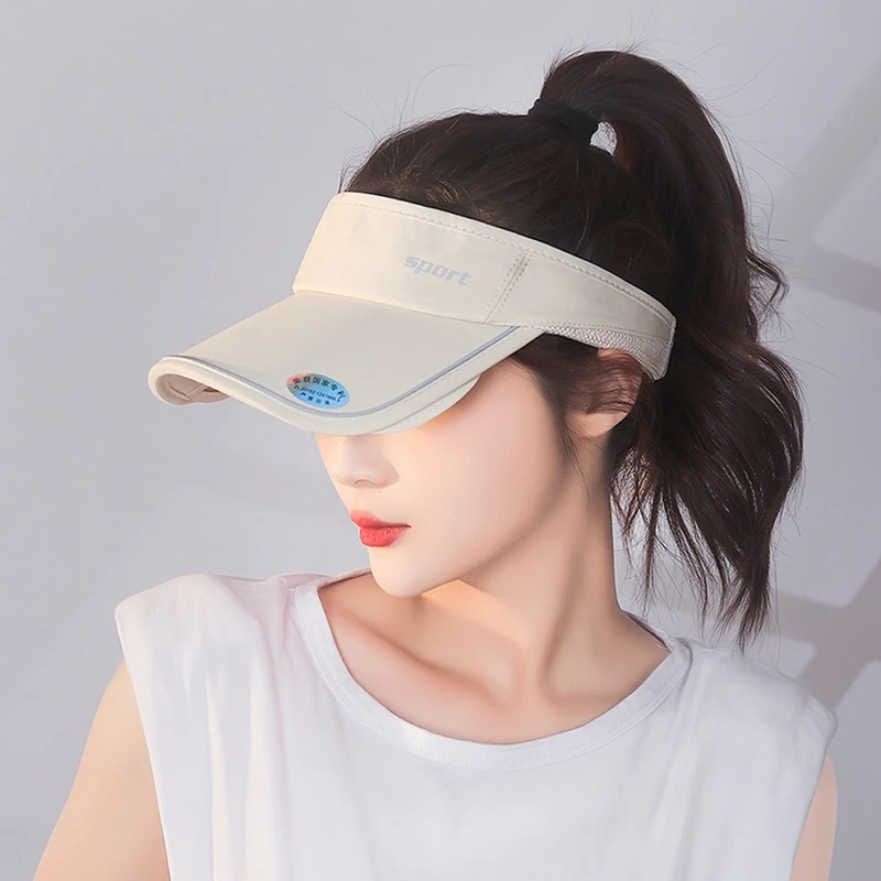 Новая Летняя шляпа с пустым верхним солнцезащитным козырьком, кепка для гольфа с Выдвижными полями, Регулируемая Защита от ультрафиолета, Спортивная шляпа для пляжного тенниса.