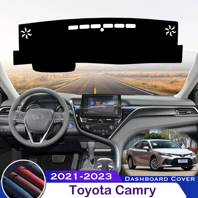 Для Toyota Camry 2021-2023 Крышка приборной панели автомобиля, избегающая освещения, приборная платформа, стол, защитный коврик для приборной панели, ковер 2022