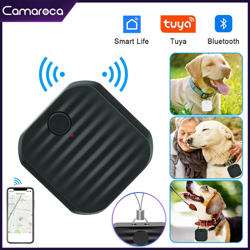 Camaroca Tuya Bluetooth Smart Key Locator Мини GPS Трекер Беспроводное Позиционирование Кошелька Двусторонний Поиск Anti-Lost Finder Сигнализация