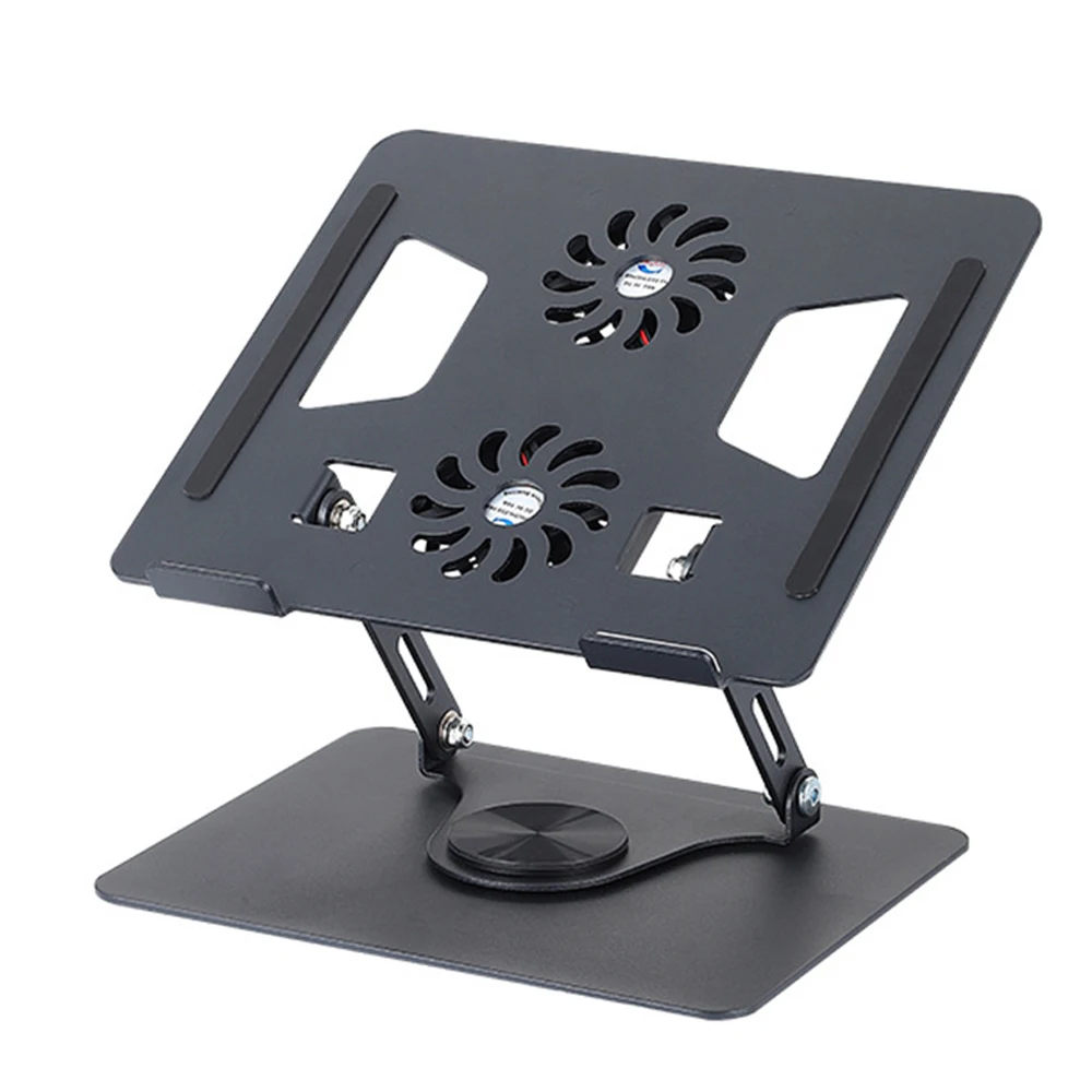 Бесшумный вентилятор для ПК ноутбука Складная подставка для охлаждения Регулируемая по высоте подставка для ноутбука с диагональю от 11 до 17,3 дюймов