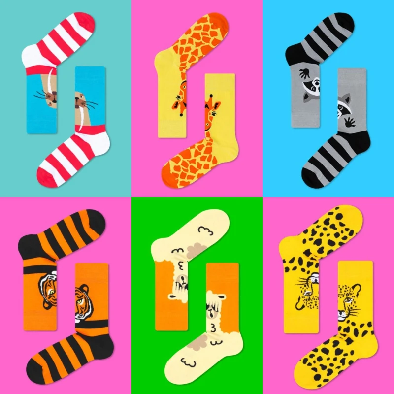 Новые креативные носки в стиле масляной живописи, европейские и американские уличные скейтборды, хлопчатобумажные носки для любителей средней длины