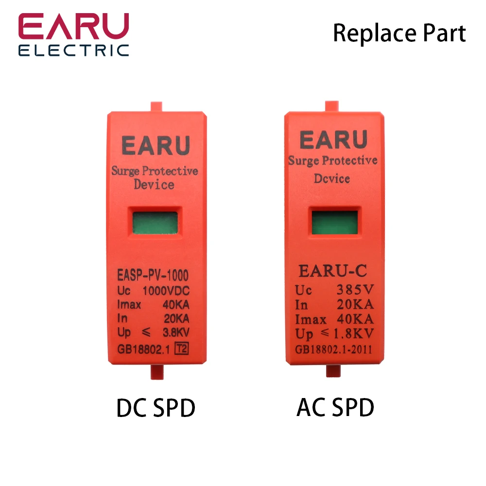 Сменные сменные картриджные вставки для AC SPD 385V DC SPD 500V 800V 1000V