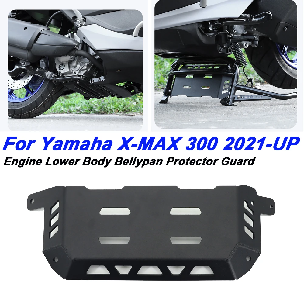 Для Двигателя мотоцикла XMAX300 Нижняя Часть Кузова Защита Пупка Защита Шасси Щит Защитная Плата Для Yamaha X-MAX 300 2021 2022