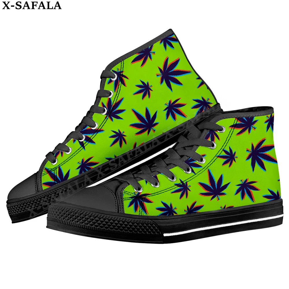 Мужские вулканизированные кроссовки Smoker Weeds Trippy, парусиновая обувь с высоким берцем, Классический брендовый дизайн, мужская обувь на плоской подошве, обувь на шнуровке-3