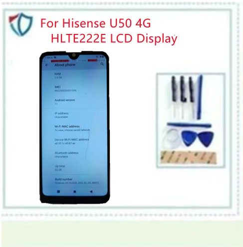 Для Hisense U50 HLTE222E 4G ЖК-дисплей с сенсорным экраном и цифровым преобразователем в сборе