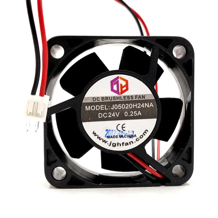 Для J05020H24NA DC24V 0.25A 5020 2-проводной преобразователь частоты, охлаждающий вентилятор 5 см