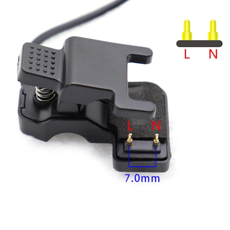 Черный для смарт-часов, универсальный USB-кабель для зарядки, 2/3 контакта, зажим для зарядного устройства для Tw6